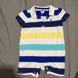 6-12M Janie and Jack baby boy romper